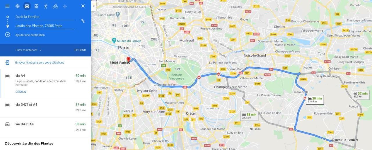 Tres Beau Studio Proche De Disneyland Et De Paris Ozoir-la-Ferrière Exterior foto